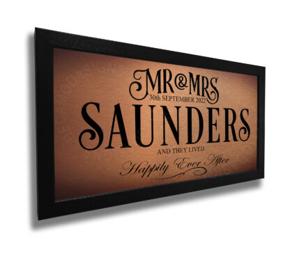 Personalized Mr and Mrs Wedding Signs