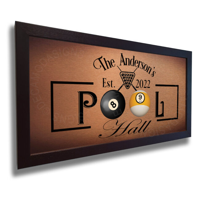 Personalized Pool Hall Sign