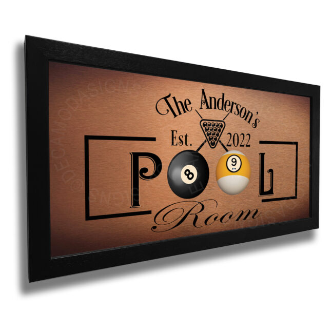 Pool Room Sign Personalized Pool Room Sign