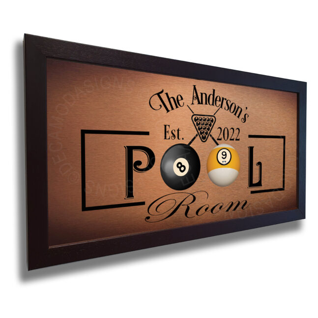 Pool Room Sign Personalized Personalized Pool Room Sign