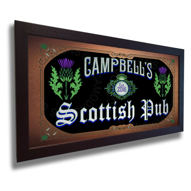 Scottish Pub Plaque Personalized Scottish Pub Sign