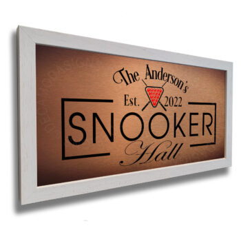 Personalized Snooker Hall Sign