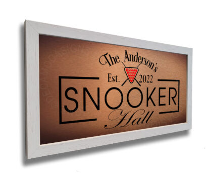 Personalized Snooker Hall Sign