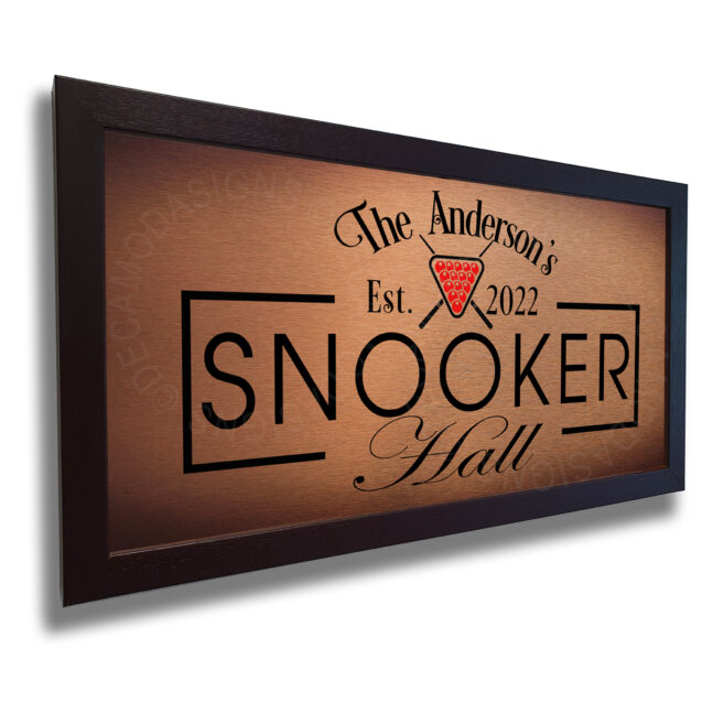 Snooker Hall Signs Personalized Snooker Hall Sign