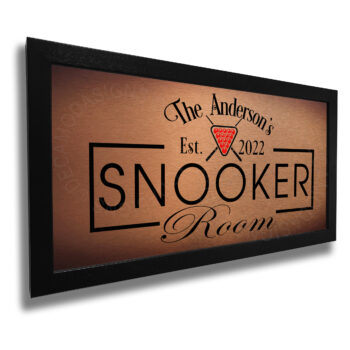Personalized Snooker Room Sign