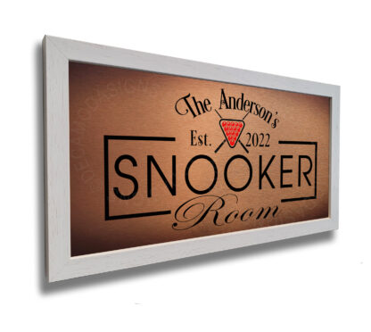 Personalized Snooker Room Sign