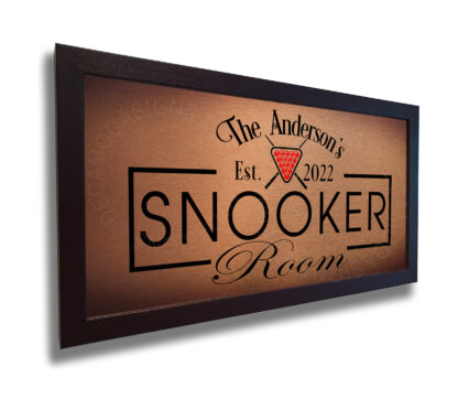 Personalized Billiards Hall Sign