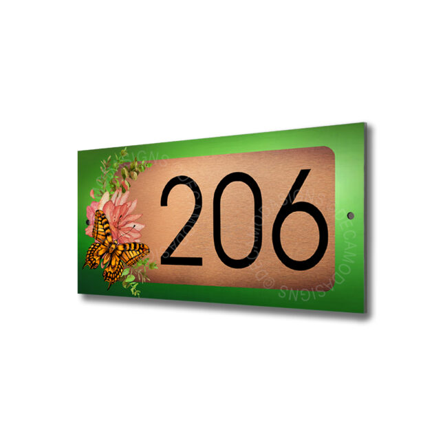 Address Signs with Butterfly Butterfly Address Signs