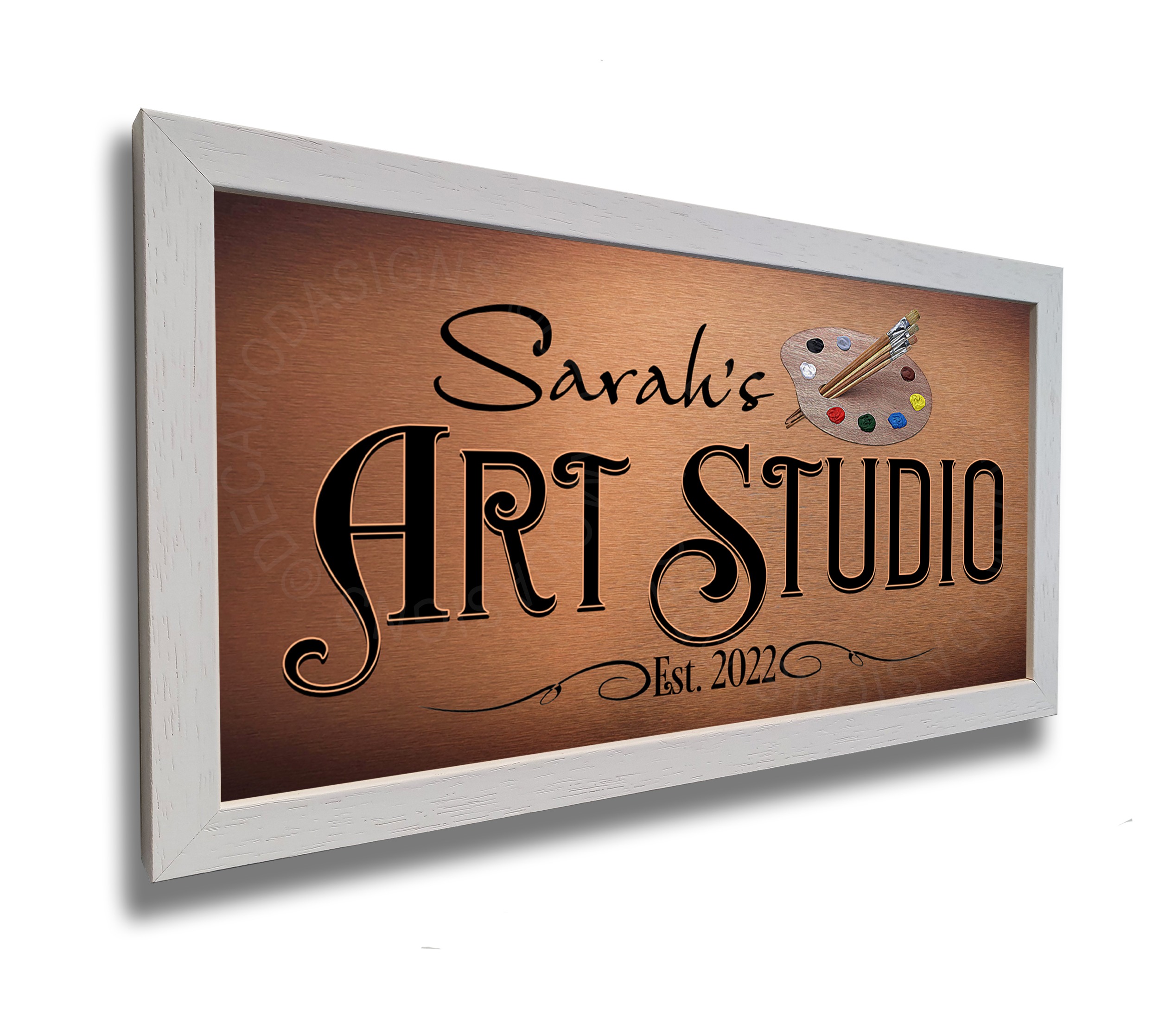 Concise Sign For An Art Studio An Emblem For An Creative Workshop Stock  Illustration - Download Image Now - iStock
