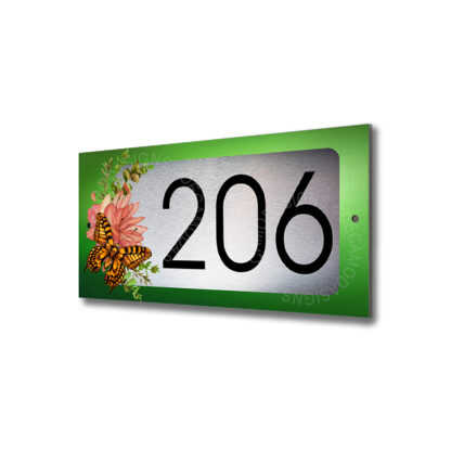 Address Sign with Butterfly