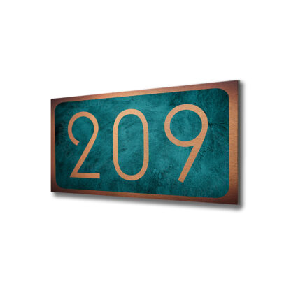 Copper Hotel Number Sign
