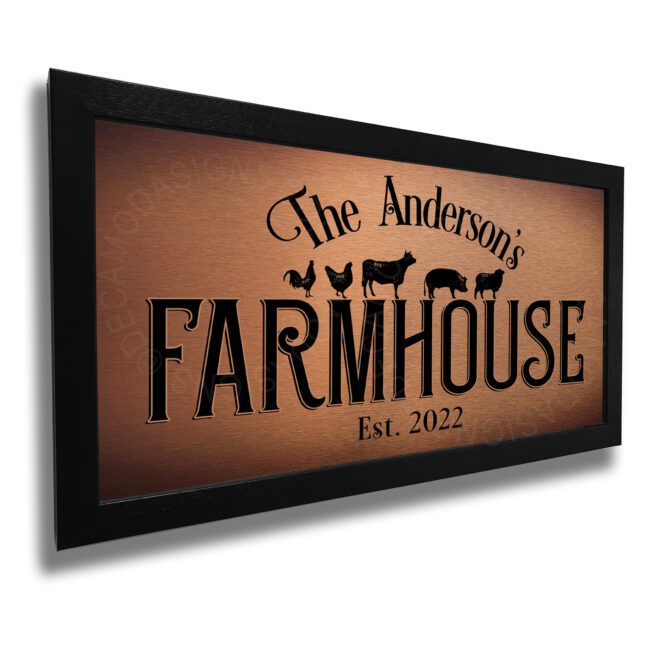 Farmhouse Family Name Sign