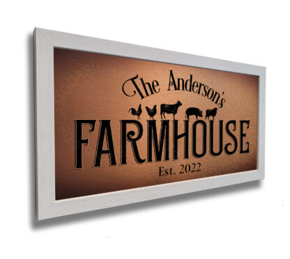Farmhouse Family Name Sign