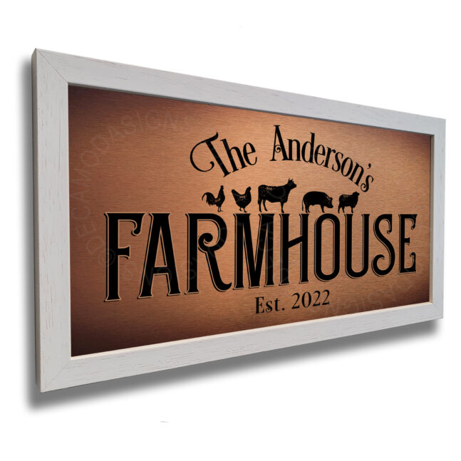 Farmhouse Family Name Signs Farmhouse Family Name Sign