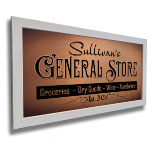 Personalized General Store Sign