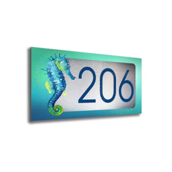 Seahorse Hotel Number Sign