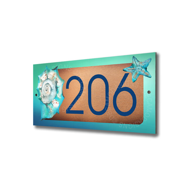 Seashell Address Signs Seashell Door Sign