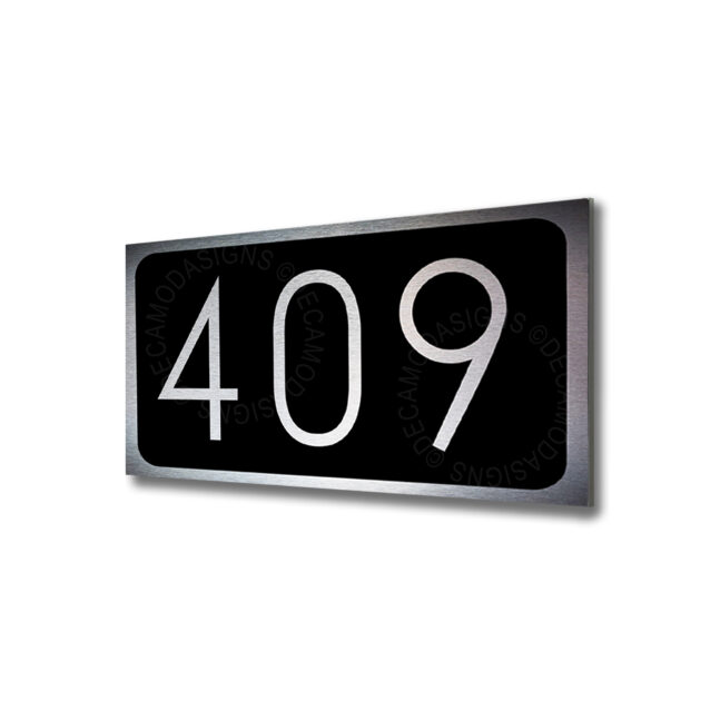 Silver Hotel Numbers Sign Silver Hotel Door Sign