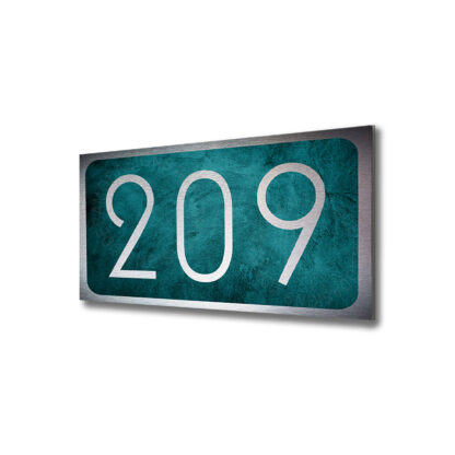 Silver Hotel Number Sign