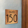 Modern Brushed Copper Suite Door Number Sign AD112-BC