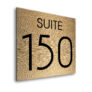 Modern Brushed Gold Suite Door Number Sign AD112-BG