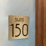 Modern Brushed Gold Suite Door Number Sign AD112-BG