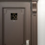 Modern Brushed Gold and Matt Black Suite Door Number Sign AD112-BGB