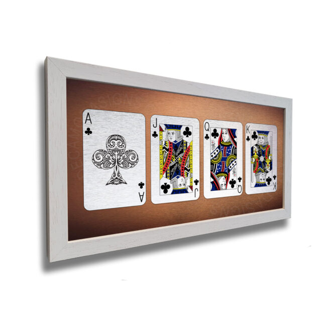 King Queen Jack Ace Clubs Set Game Room Decor