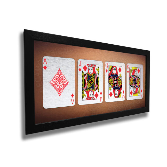 King Queen Diamonds Set Print Set of 4 Cards Diamonds