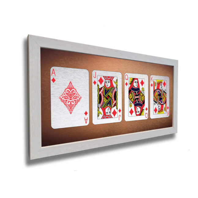 King Queen Diamonds Set Set of 4 Cards Diamonds