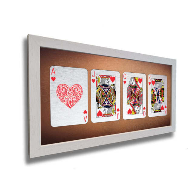 King Queen Hearts Set Print Set of 4 Cards HEARTS