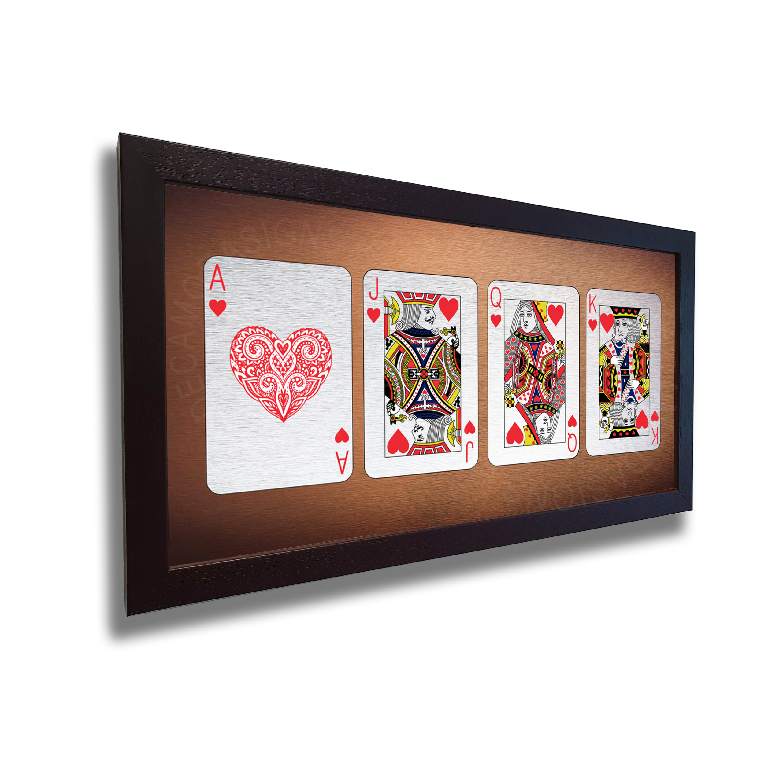 Set of 4 Cards HEARTS