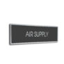 Air Supply Door Sign - Modern Brushed Metal Door Sign DMD-221006