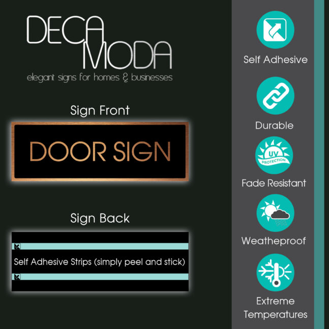 DecaModa Door Sign Door Signs