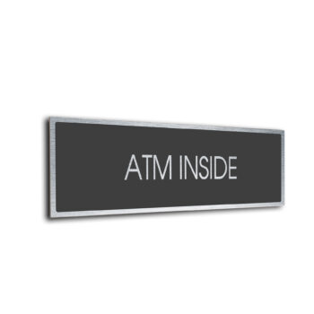 Sliver Grey Blank sign