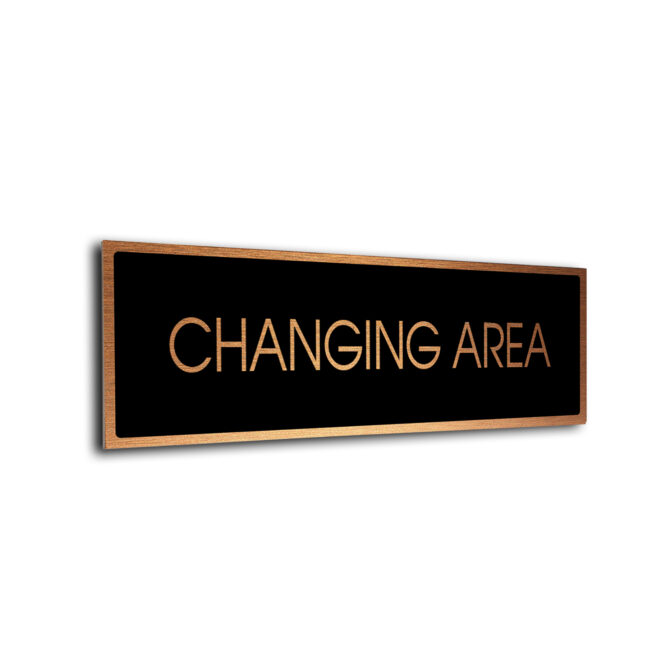 Blank Door Sign Black Copper Blank sign