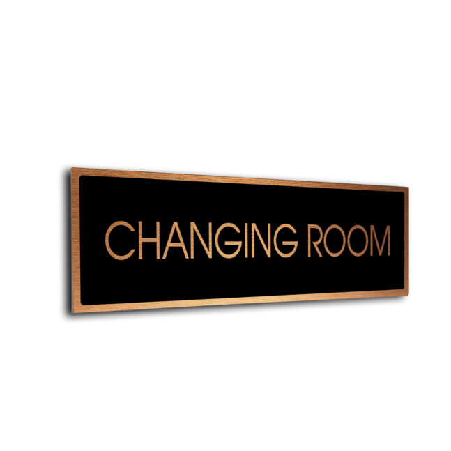 Blank Door Sign Black Copper Blank sign