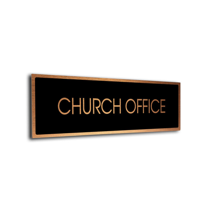 Blank Door Sign Black Copper Blank sign