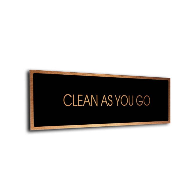 Blank Door Sign Black Copper Blank sign