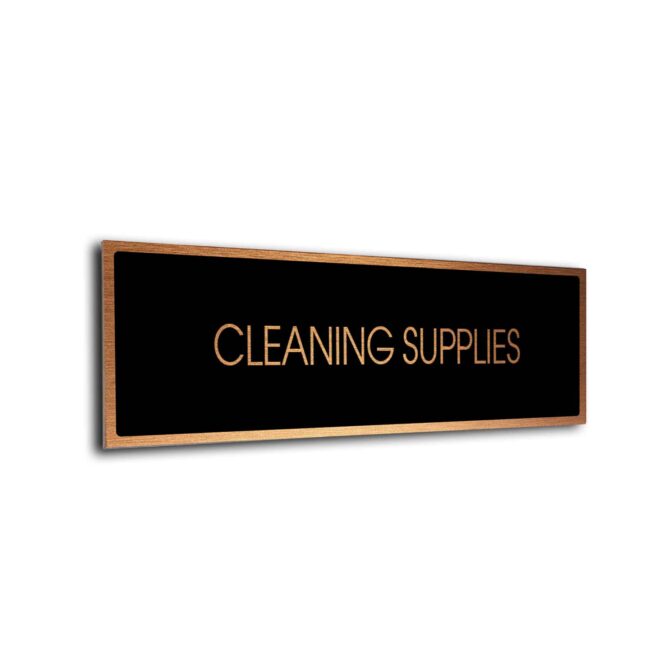 Blank Door Sign Black Copper Blank sign