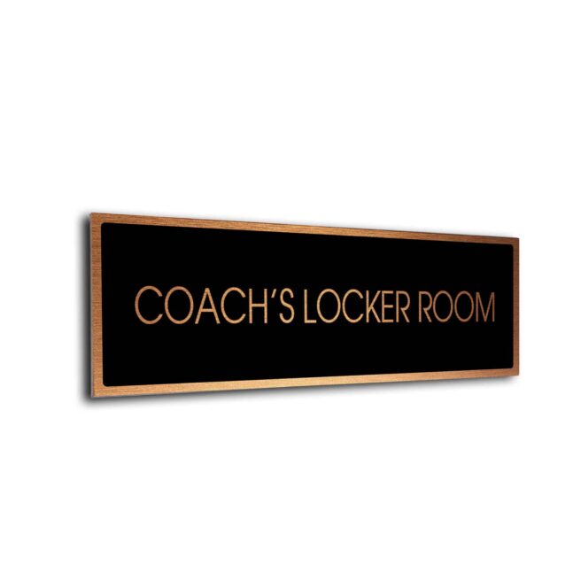 Blank Door Sign Black Copper Blank sign