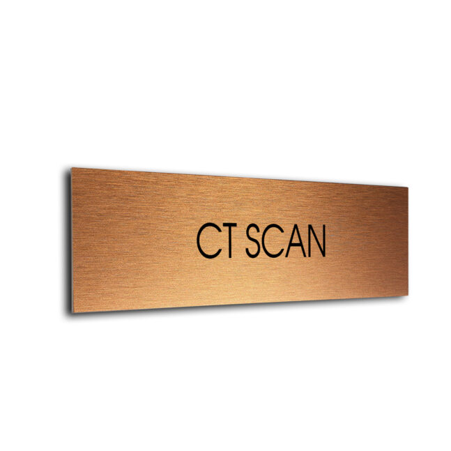 Blank Door Sign Copper Black Blank sign