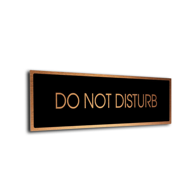 Blank Door Sign Black Copper Blank sign