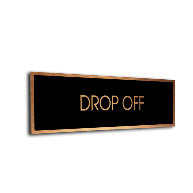 Blank Door Sign Black Copper Blank sign