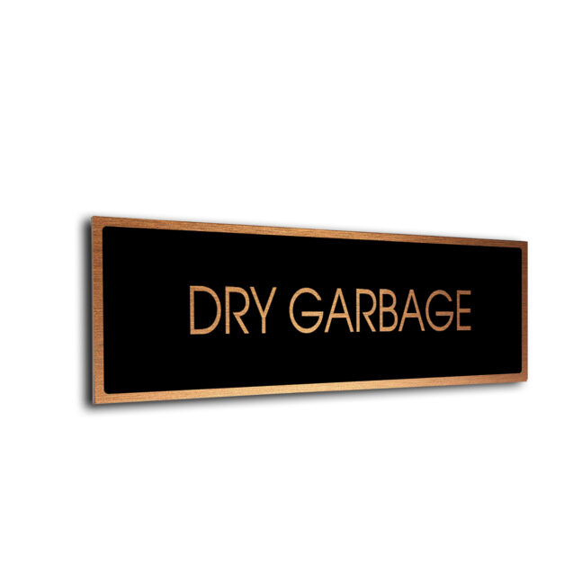 Blank Door Sign Black Copper Blank sign