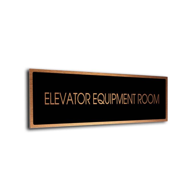 Blank Door Sign Black Copper Blank sign