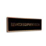 Black Copper Blank sign