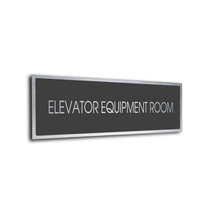 Blank Door Sign Sliver Grey Blank sign