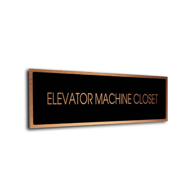 Blank Door Sign Black Copper Blank sign
