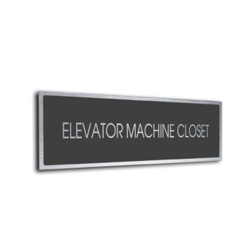 Sliver Grey Blank sign